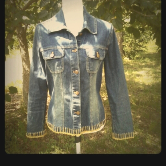 Vintage Blue Jean Jacket Sz Small - Picture 6 of 6